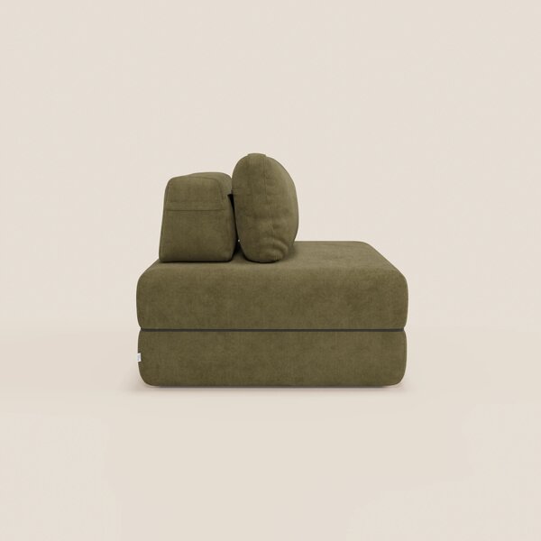 Rift poltrona letto con materasso alto 22 cm e memory foam - schienale