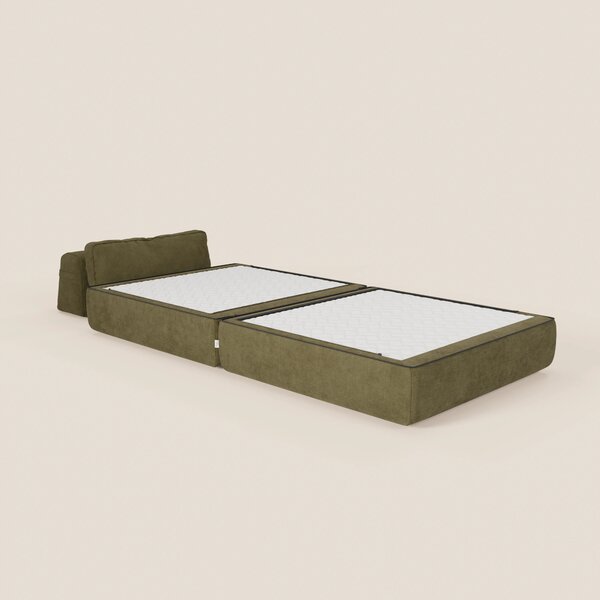Rift poltrona letto con materasso alto 22 cm e memory foam - schienale