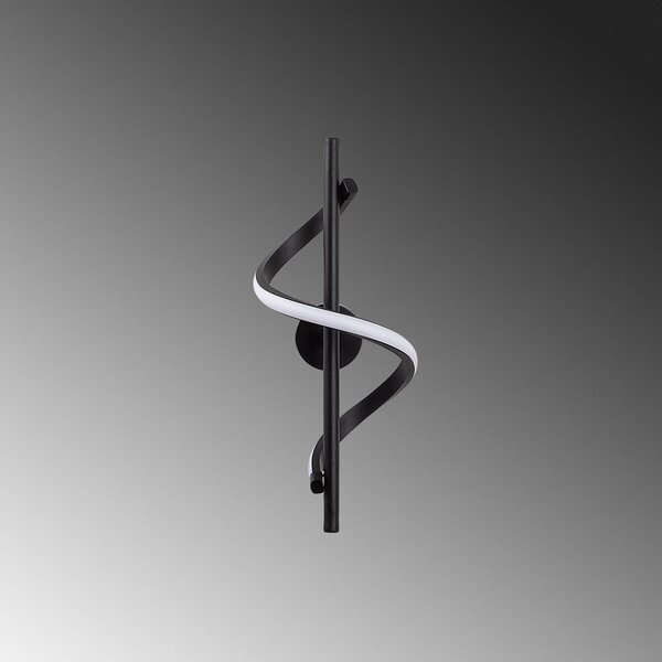 Lampada da parete LED nera Likma – Opviq lights