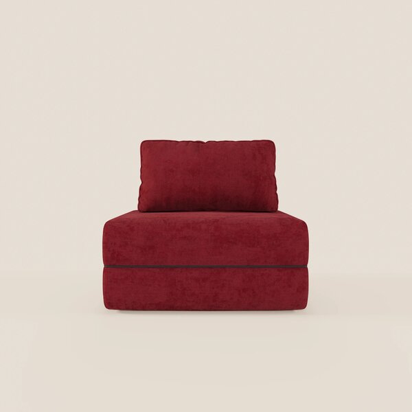 Rift poltrona letto con materasso alto 22 cm e memory foam - schienale