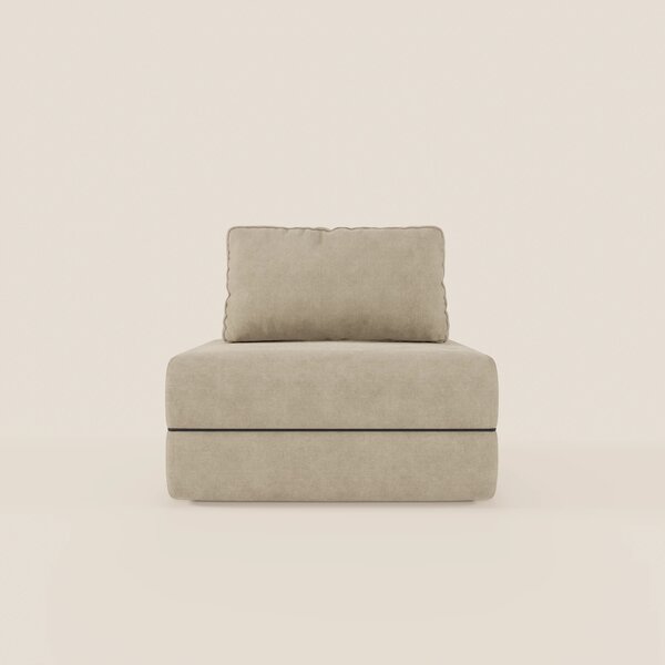 Rift poltrona letto con materasso alto 22 cm e memory foam - schienale