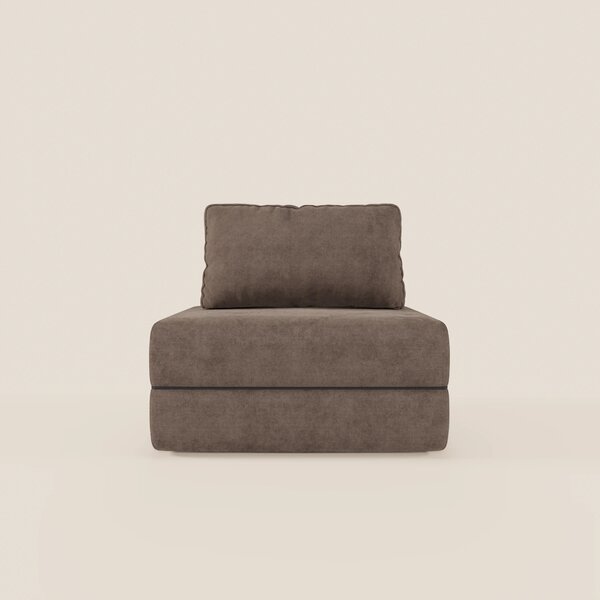 Rift poltrona letto con materasso alto 22 cm e memory foam - schienale