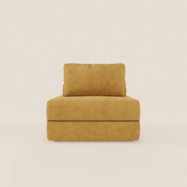 Rift poltrona letto con materasso alto 22 cm e memory foam - schienale