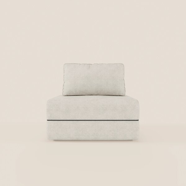 Rift poltrona letto con materasso alto 22 cm e memory foam - schienale