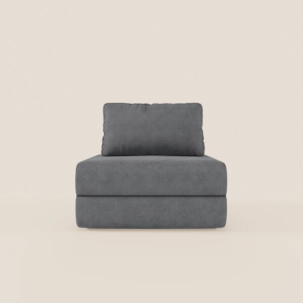 Rift poltrona letto con materasso alto 22 cm e memory foam - schienale