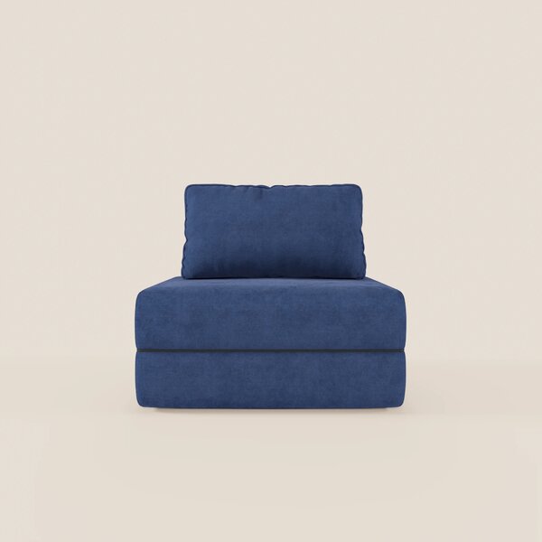 Rift poltrona letto con materasso alto 22 cm e memory foam - schienale