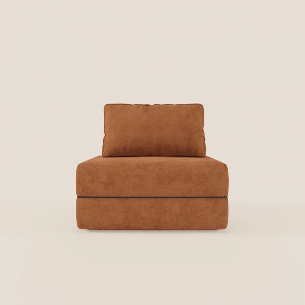 Rift poltrona letto con materasso alto 22 cm e memory foam - schienale