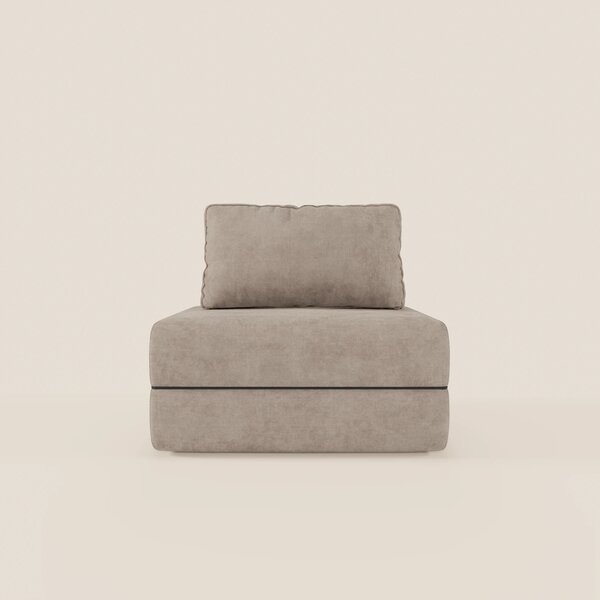 Rift poltrona letto con materasso alto 22 cm e memory foam - schienale