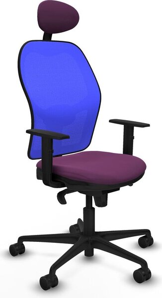 Sedia da ufficio con poggiatesta Jorquera Piqueras y Crespo 1D036N1 Viola