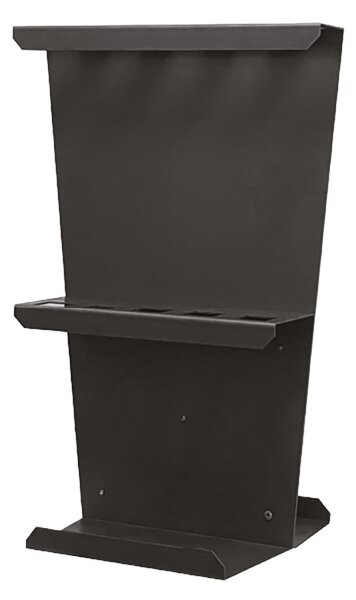 Supporto per Pale Pizza 5 Posti Chiaia 40x30x60h cm in Acciaio Verniciato Nero