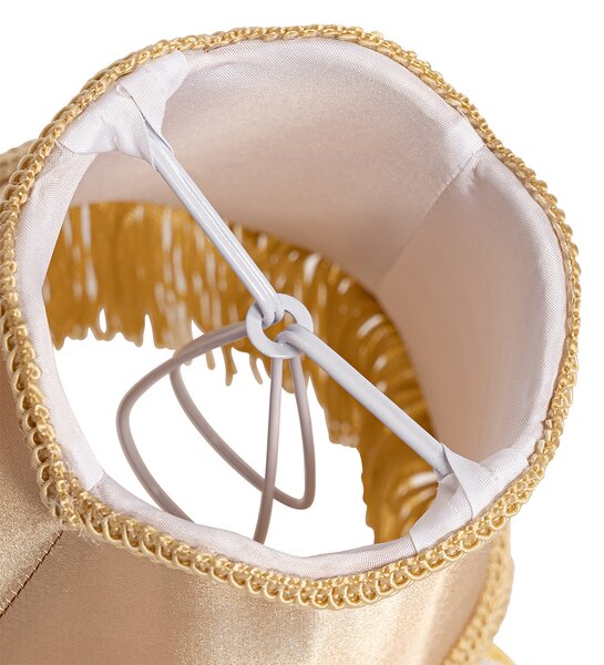 Paralume in tessuto oro 12 cm - Granny