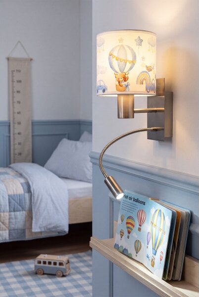 Brilagi - Lampada LED Flex. BOBO 1xE27/25W/230V + LED/3W m. cromo/bianco/blu/medv