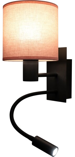 Brilagi - Lampada LED Flex. BOBO 1xE27/25W/230V + LED/3W nero/rosa