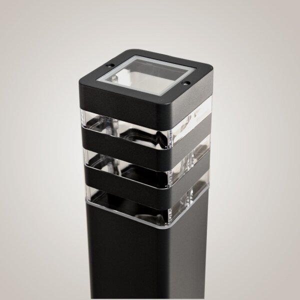 Lampada da esterno SANTA 1xE27/60W/230V 50 cm IP54 nera