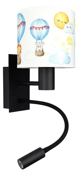 Brilagi - Lampada LED flessibile BOBO 1xE27/25W/230V + LED/3W nera/bianca/animaletti