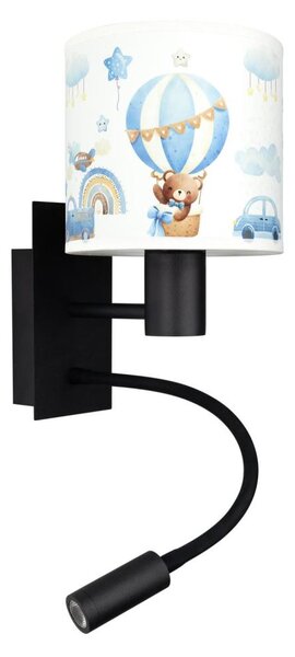 Brilagi - Lampada LED flessibile BOBO 1xE27/25W/230V + LED/3W nera/bianca/blu/orsetti