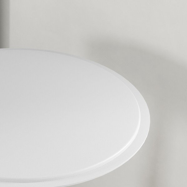 HOMCOM Tavolo da Bar con Altezza Regolabile, Girevole 360°, con Base Rotonda, Ø63x67-93 cm, Bianco | Aosom Italy