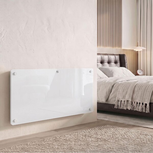 DecHome Termoconvettore a Parete / Pavimento Stufa Elettrica per Riscaldamento Potenza 2000W colore Bianco