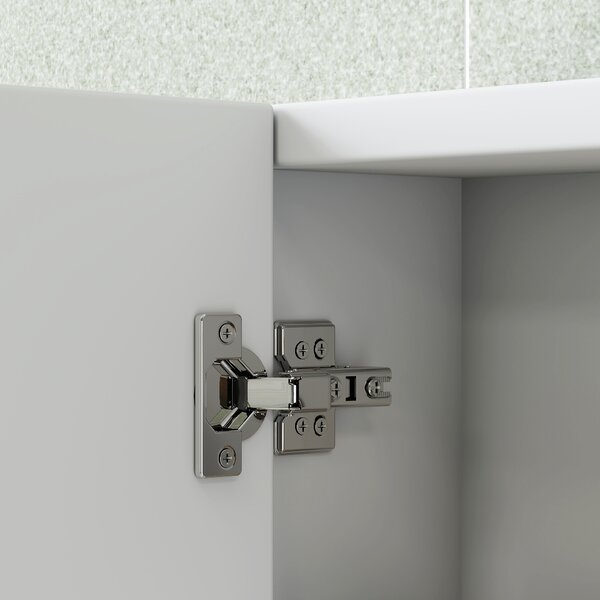 HOMCOM Armadio da Bagno con Specchio Armadio a Parete con 3 Porte Ripiani Regolabili 91,5x11,5x65 cm Bianco | Aosom Italy