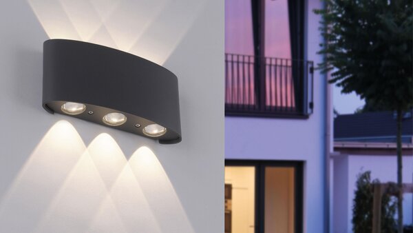 PAUL NEUHAUS Applique LED 9488-13 antracite, 4,8 W, 720 lm, 3000 K, IP54