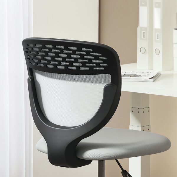 Vinsetto Sedia da ufficio Ergonomica in Rete con poggiapiedi regolabile, 59x59x106-126 cm, Grigio | Aosom Italy