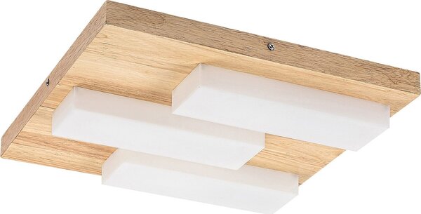 Rabalux Lampada da soffitto a LED Konte con finitura in legno 400x400 mm 30 W 71142