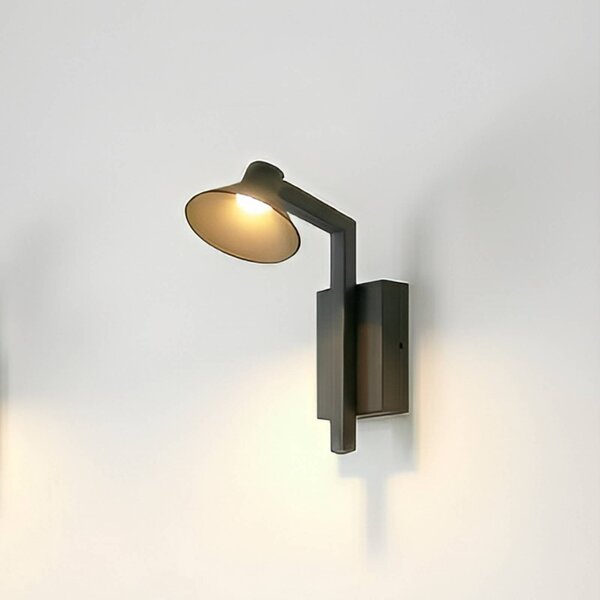 Applique da parete a LED Steve Lucande, dimmerabile, Nero, Soggiorno / Sala da pranzo, Metallo, Moderno, Applique a LED