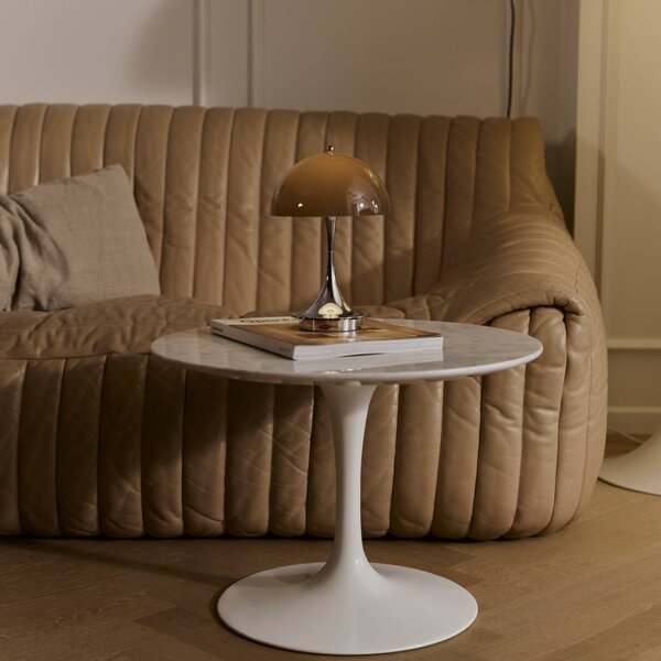 Louis Poulsen Panthella 160 Portable Original, marrone opalino 160, dimmerabile, Marrone / Ruggine, Soggiorno / Sala da pranzo, Plastica, Design