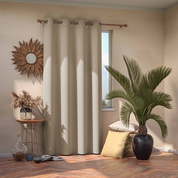 Tenda parzialmente oscurante color crema 140x245 cm Kierra – Restilo