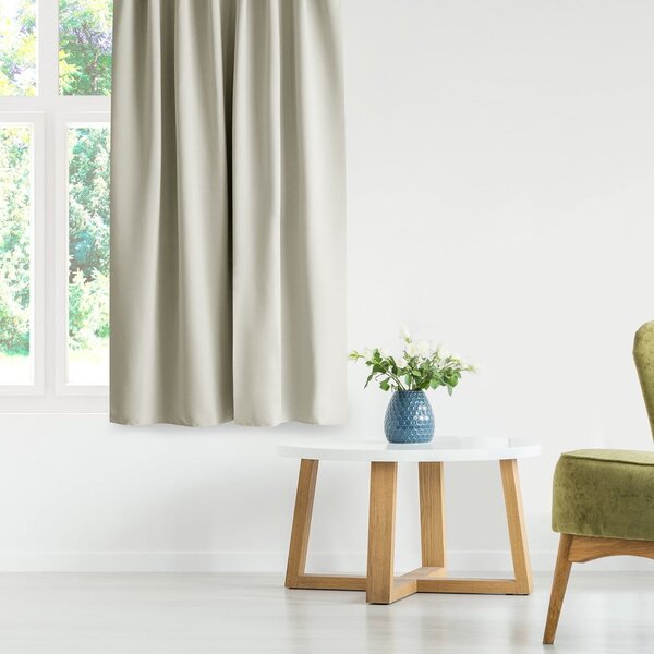Tenda parzialmente oscurante color crema 140x175 cm Kierra – Restilo