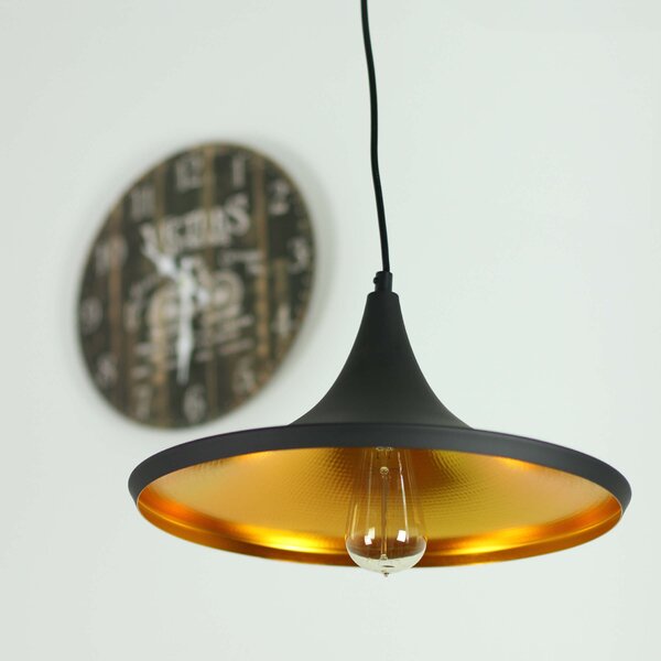 Lampada a sospensione dal design moderno in oro nero 1 4 944