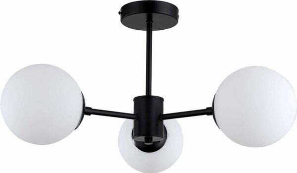 Lampada a sospensione Roma bianco e nero 3xE14x40W in metallo, dimensioni: 30x60x60 cm, IP20, Light Prestige