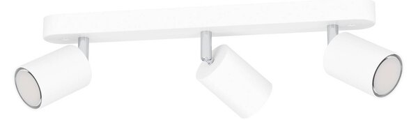 EGLO connect Faretto Adfira-Z, bianco, a 3 luci, acciaio dimmerabile, Bianco / Opale, Soggiorno / Sala da pranzo, Metallo, Moderno