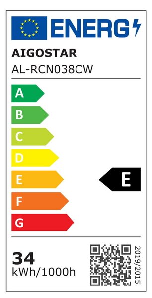 Lampadario Led da soffitto geometrico Nero 38W CCT temperatura colore regolabile con telecomando Aigostar