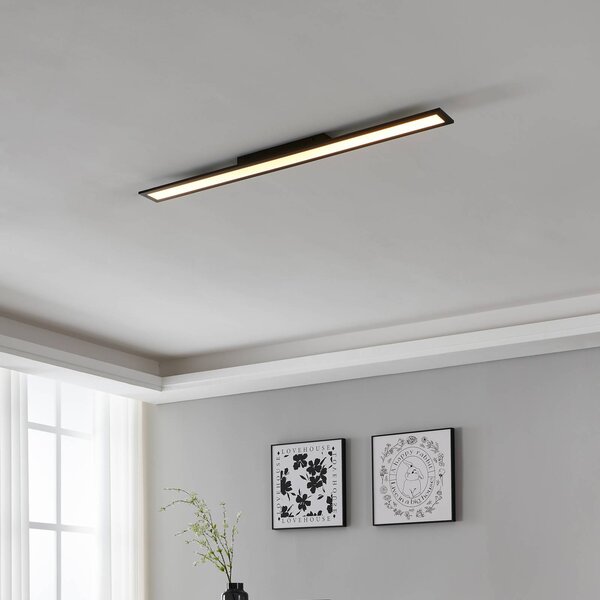 EGLO connect Plafoniera smart Salobrena-Z, dimmerabile, Nero, Soggiorno / Sala da pranzo, Alluminio, Moderno