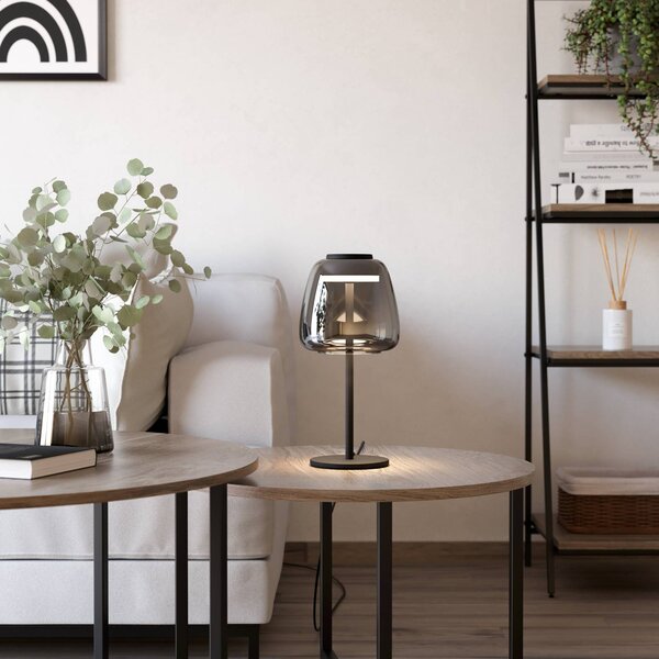EGLO connect Lampada da tavolo LED Alfero-Z, RGB, CCT, nera Connect dimmerabile, Nero, Soggiorno / Sala da pranzo, Metallo, Moderno