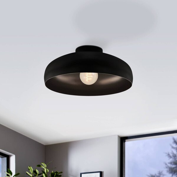 EGLO Plafoniera soffitto Mogano, dimmerabile, Nero, Soggiorno / Sala da pranzo, Metallo, Moderno, Plafoniera