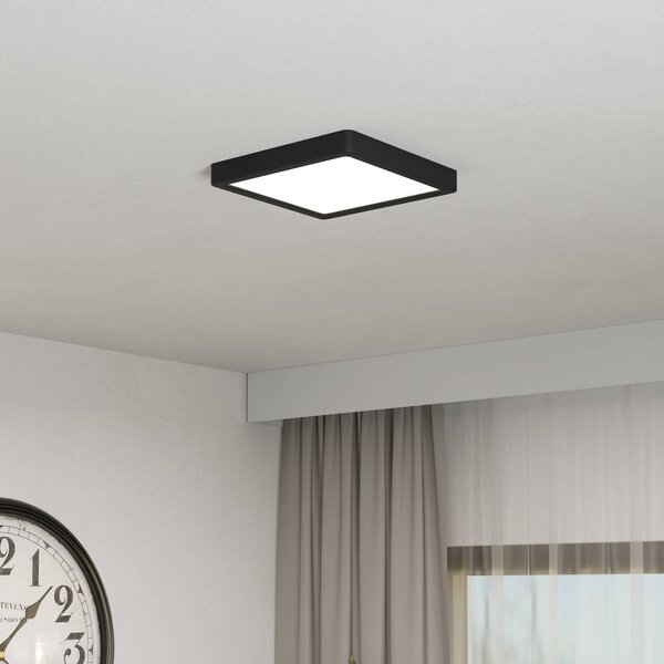 EGLO connect Plafoniera smart Fueva 6-Z, dimmerabile, Nero, Soggiorno / Sala da pranzo, Plastica, Moderno