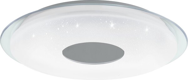 Plafoniera Moderna Lanciano-Z Acciaio Bianco 4 Luci Led Integrato 4,8W