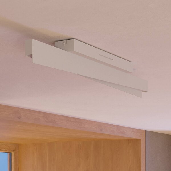 EGLO connect Plafoniera smart Bolognano-Z, dimmerabile, Alluminio / Grigio / Zincato, Soggiorno / Sala da pranzo, Alluminio, Moderno