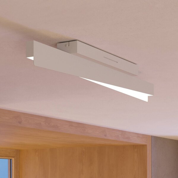 EGLO connect Plafoniera smart Bolognano-Z, dimmerabile, Alluminio / Grigio / Zincato, Soggiorno / Sala da pranzo, Alluminio, Moderno