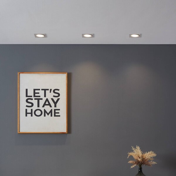 EGLO connect lampada LED Smart Carosso-Z, 9 x cm, bianco dimmerabile, Bianco / Opale, Soggiorno / Sala da pranzo, Alluminio, Moderno