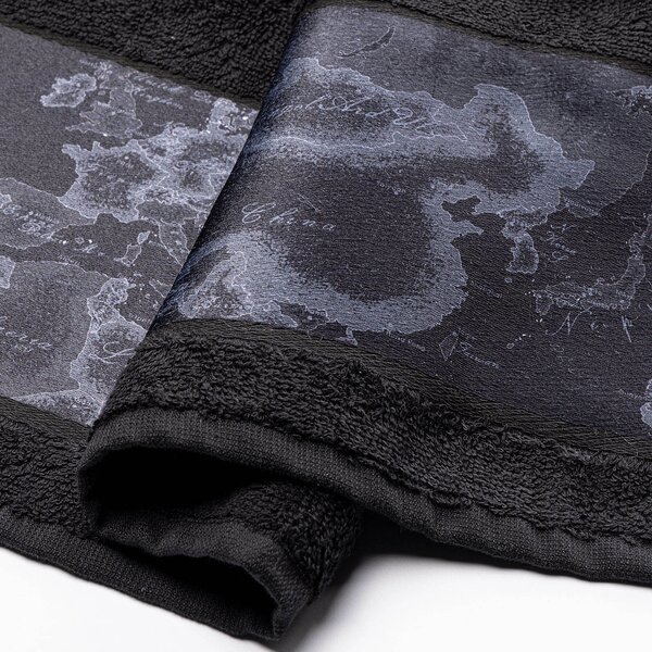 Coordinato Asciugamani In Cotone Geo Black CM. 30X30 Alviero Martini 1A Classe Geo Caleffi