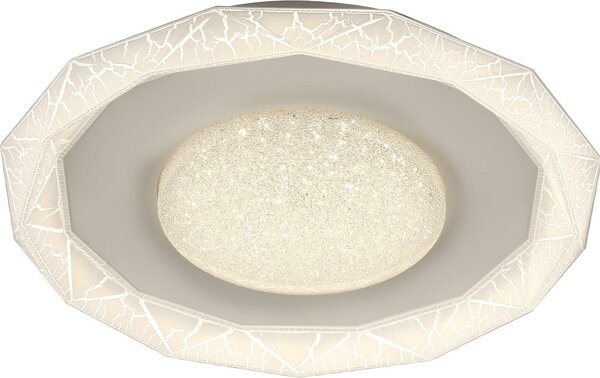 Rabalux 6294 Lampada da soffitto Siren, 50 W, 4000 K, 3390 lm, bianca, rotonda, bianco neutro, ø 485 mm