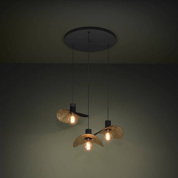 Stars of Light Lampada a sospensione Saceda, dimmerabile, Nero, Soggiorno / Sala da pranzo, Metallo, Moderno, Lampada a sospensione