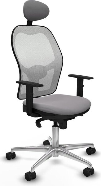 Sedia da ufficio con poggiatesta Jorquera Piqueras y Crespo 1D086N1 Grigio