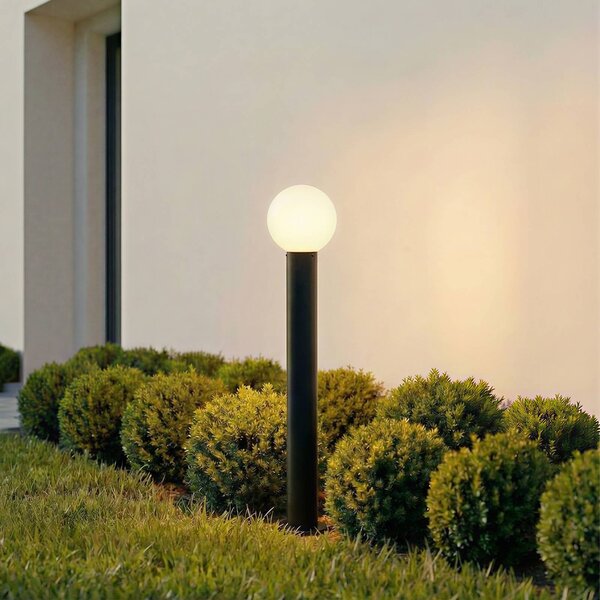 Lampioncino da giardino Dangan Lindby, dimmerabile, Bianco / Opale, Vetro, Moderno, Lampada da esterni