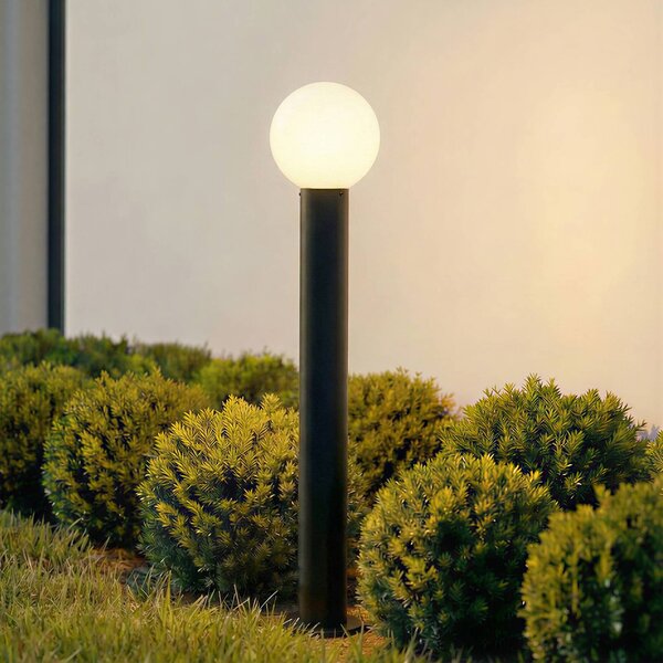 Lampioncino da giardino Dangan Lindby, dimmerabile, Bianco / Opale, Vetro, Moderno, Lampada da esterni