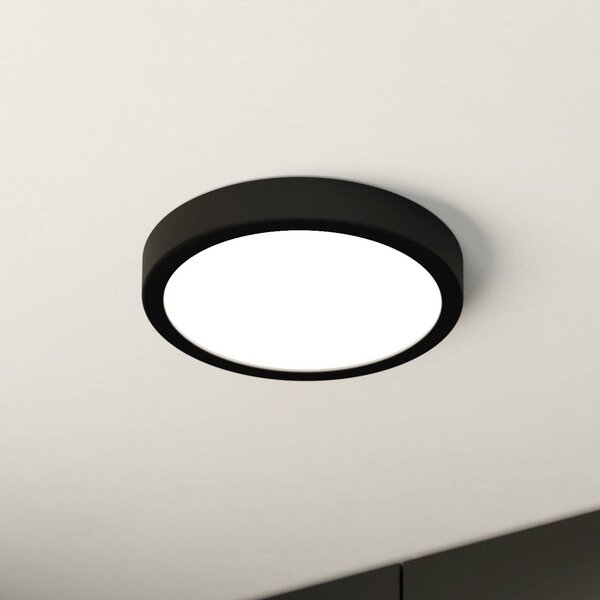EGLO Plafoniera Fueva 5, Nero, Bagno, Metallo, Plafoniera