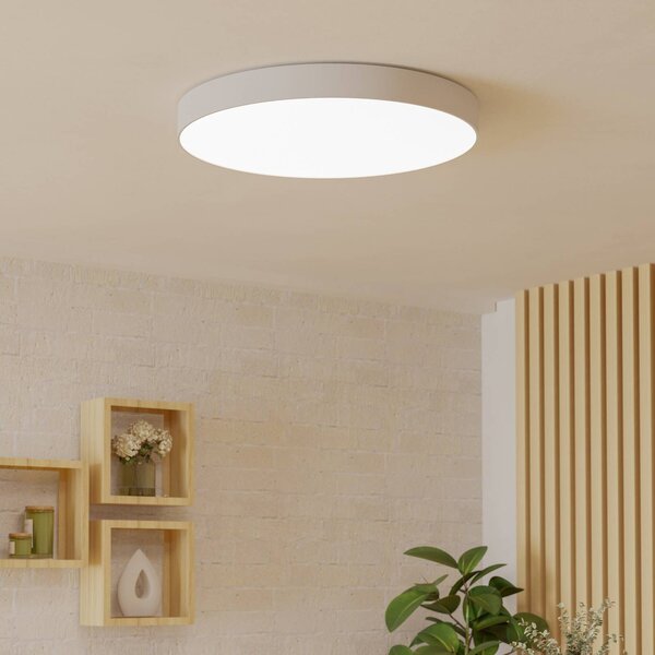 EGLO connect Plafoniera smart Gallizzi-Z, dimmerabile, Bianco / Opale, Soggiorno / Sala da pranzo, Plastica, Moderno